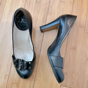 Christian Dior black vintage heels size 7